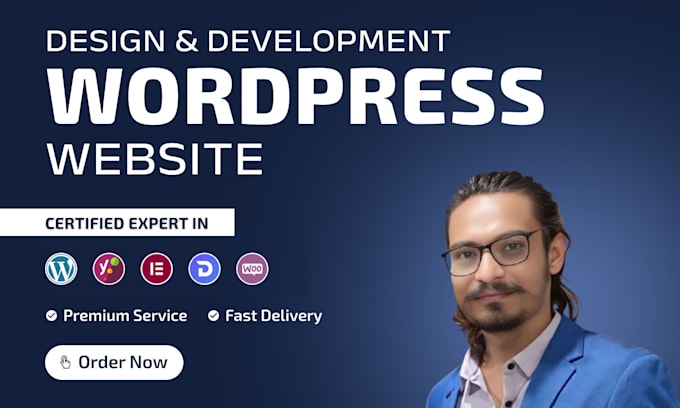 create a professional wordpress website or blog using elementor or divi
