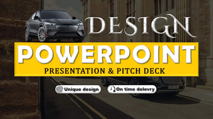 design a pitch deck powerpoint presentation