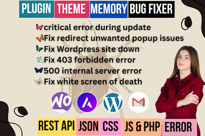 css error fix fatal error fix wordpress critical error php by wordpress expert