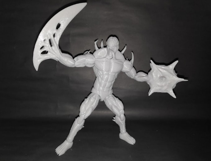 sculpt 3d action figure figure painting, status animal figure resin printing