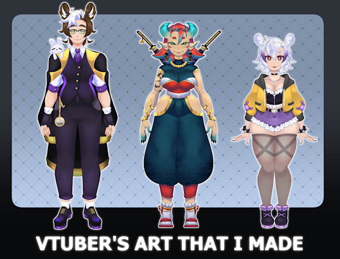 design and rig a live2d vtuber model in my style