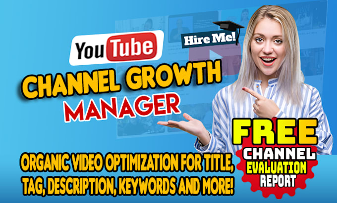 be your youtube channel manager for dynamic growth