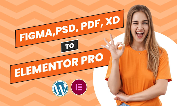 convert figma, PSD, xd, PDF, HTML to wordpress using elementor pro