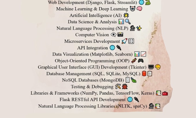 do python development web apps ml models nlp ai assignments