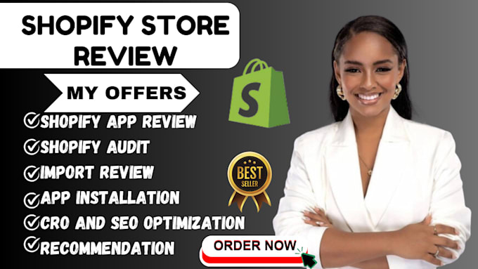 audit shopify website design or optimize your shopify store shopify review