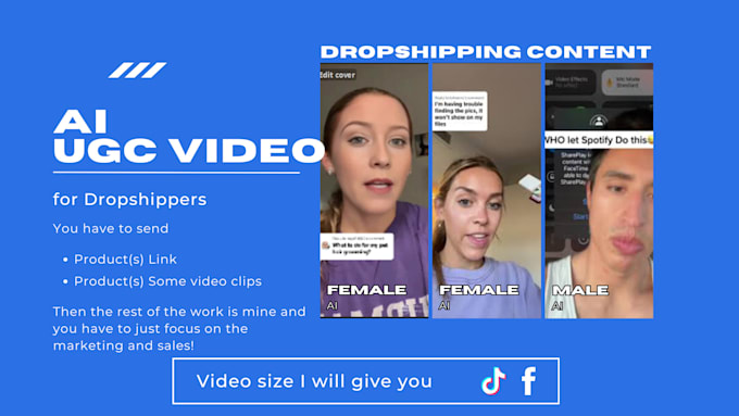 create high quality ugc ai videos for dropshippers