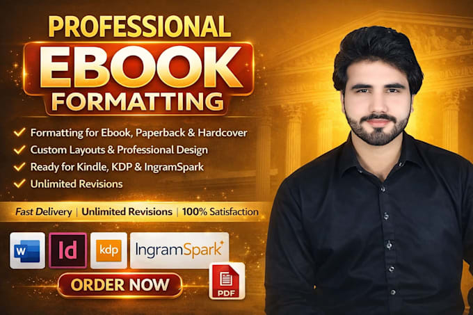 format your book for amazon KDP, ingramspark, and lulu publishing