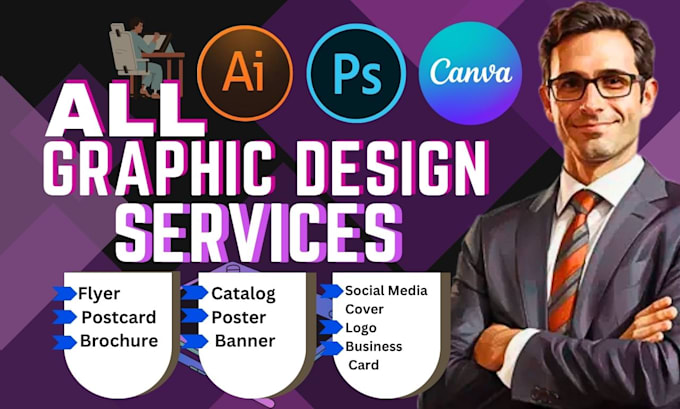 be your expert graphic designer in photoshop, illustrator
