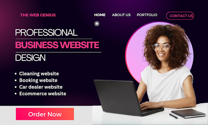 build godaddy website, design cleaning website, house, office cleaning website