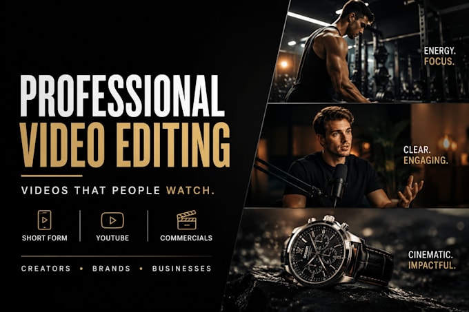 do professional youtube video editing, video editor