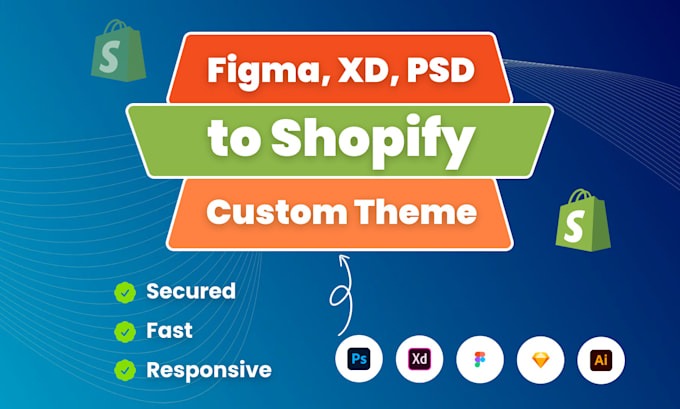 Develop figma to shopify custom theme, landing page for shopify store ...