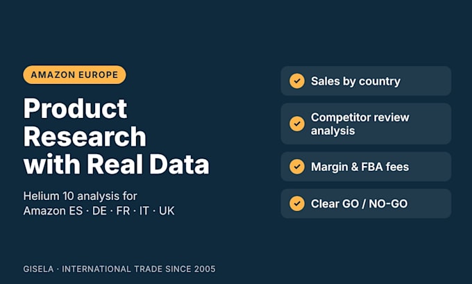 do amazon product research for amazon europe with helium 10