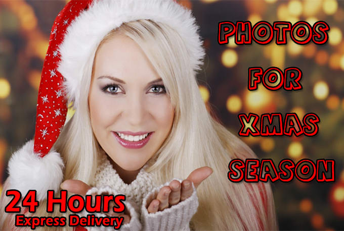 put Christmas scene with Christmas Hat  and Snow