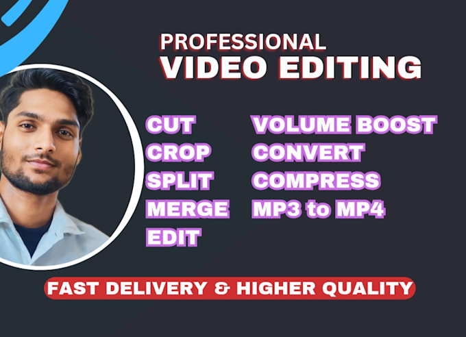 cut, crop, convert, merge edit videos mp4