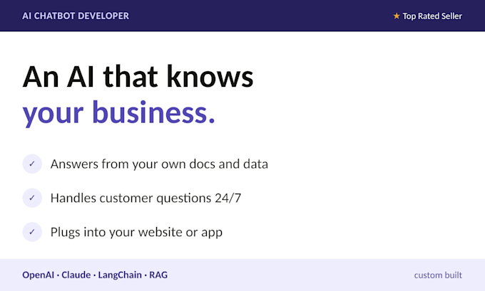 develop a custom ai chatbot for your website with openai and rag