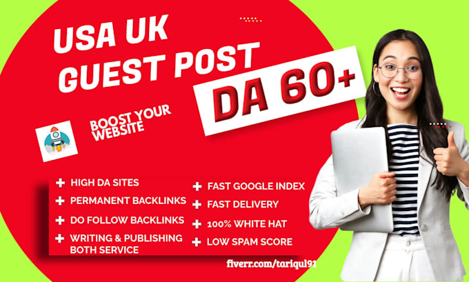 write and publish da60 do follow usa uk guest post backlinks