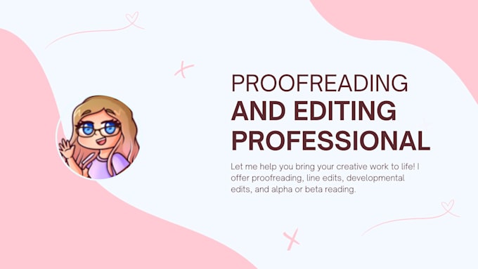 provide copy edits for your novel