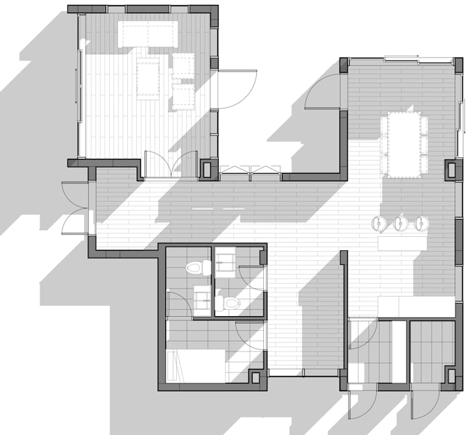 design house plans in autocad or revit architecture