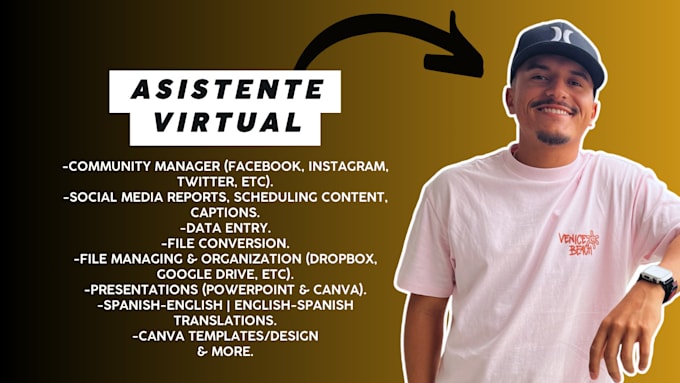 be your virtual assistant in english and spanish
