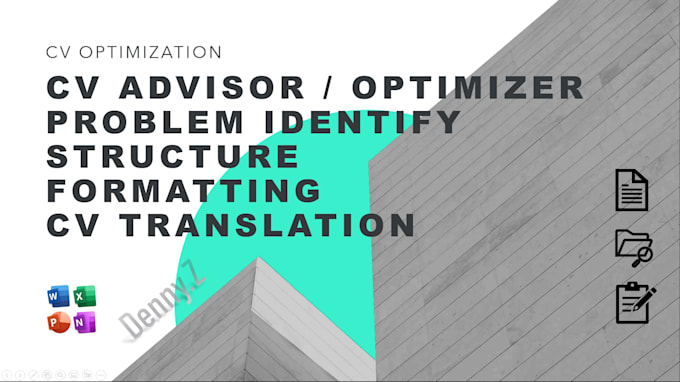 be your CV advisor to optimize your CV