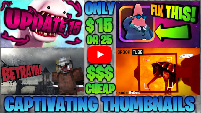 create stylized youtube thumbnails