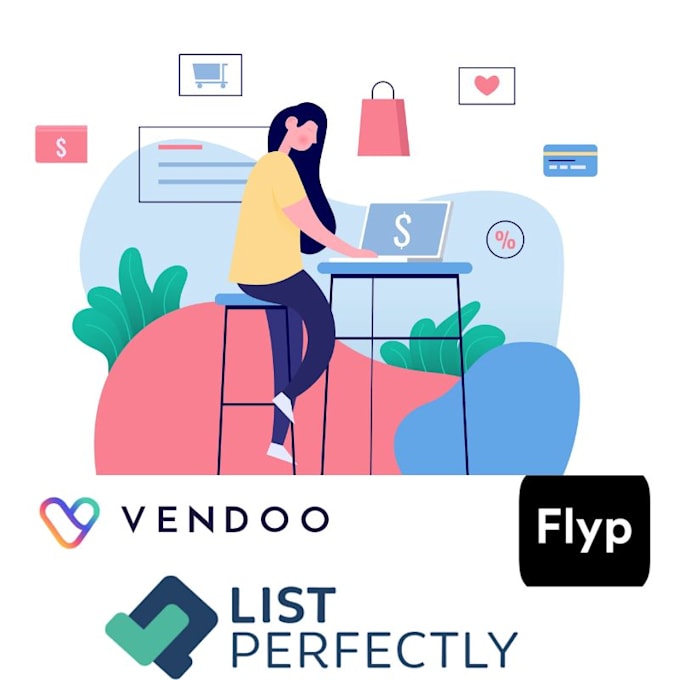 list and cross list products using vendoo, list perfectly, flyp on any platform