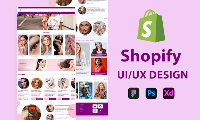 Do shopify ui ux design and website mock up with figma by Fareeha ...
