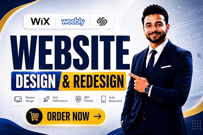 design wix website or redesign wix, weebly, squarespace website