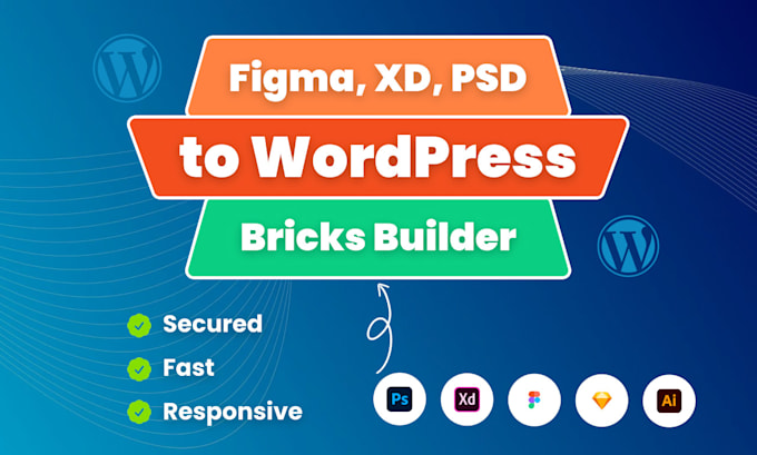 design wordpress website using bricks builder, figma to bricks builder