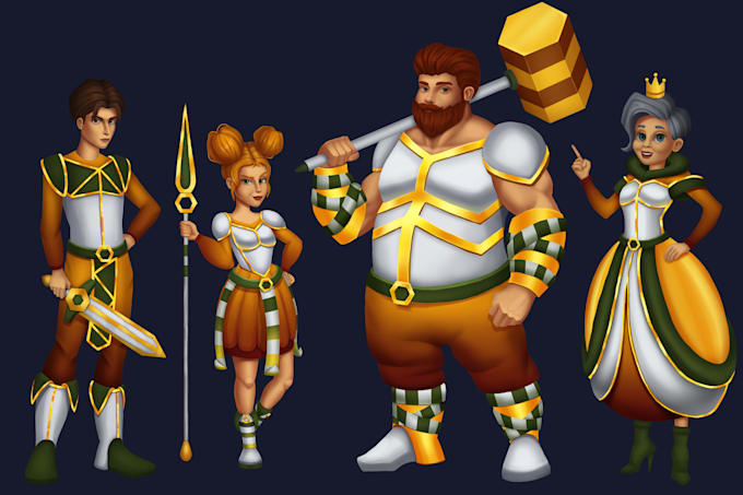 create custom 2d game character