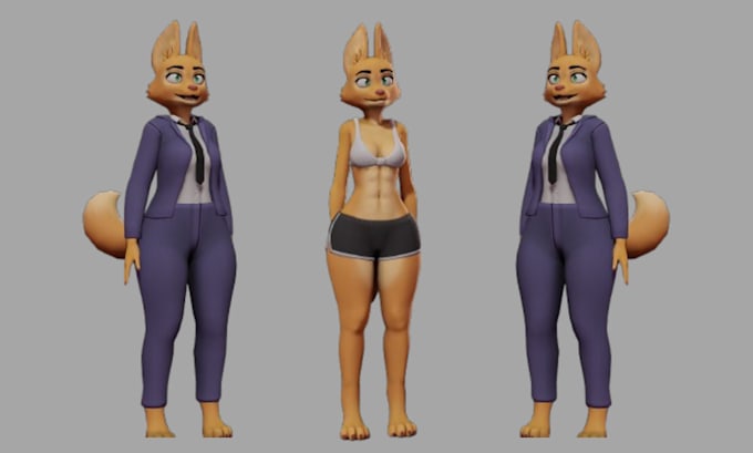create vrchat avatar furry avatar for vrchat and live2d vtuber