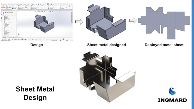 make your drawing or design on sheet metal on solidworks