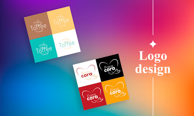 create minimalist and typographic logo