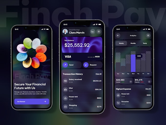 develop fintech app, tap and pay app, money transfer app, nfc payment app