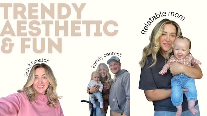 create mom, family, couple, and baby lifestyle ugc video ads