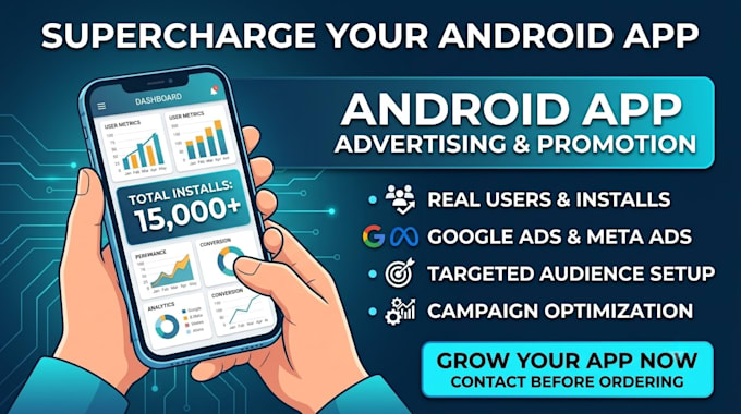 promote your android app using google ads and meta ads