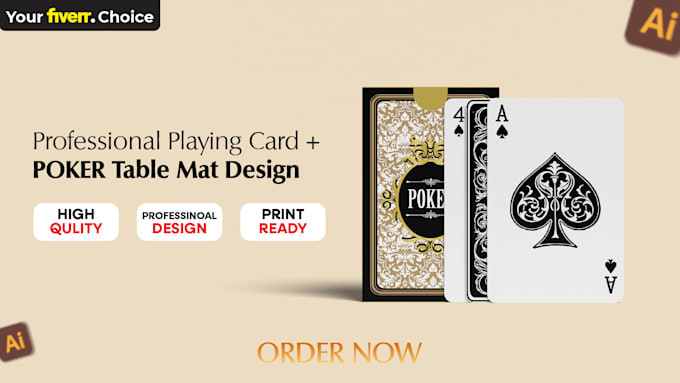 design poker mat and playing card design