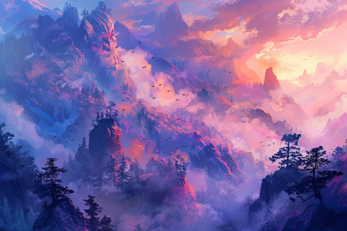 make stunning fantasy landscapes, fast