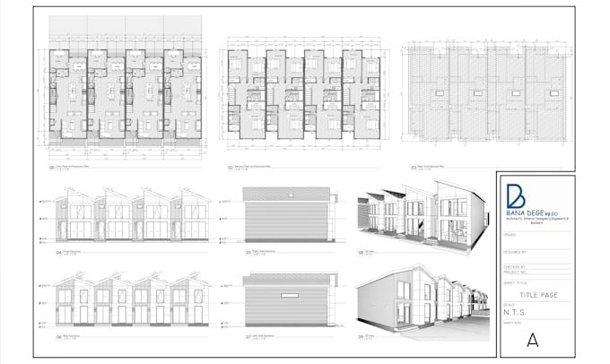 architect of 2d floor plan, city permits, blueprints in autocad and 3d render