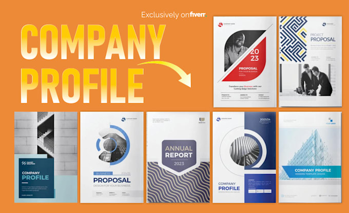 design an interactive company profile portfolio PDF in 2 hr