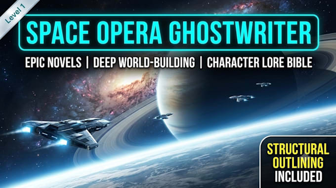 ghostwrite your epic space opera and sci fi novel