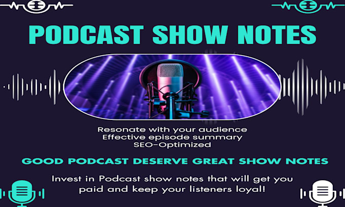 write your podcast show notes for SEO