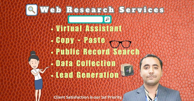be your virtual assistant for lead generation, data collection, copy paste