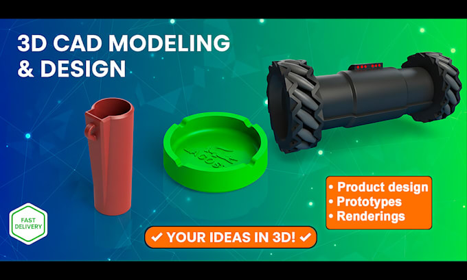 create 3d cad models ready for 3d printing