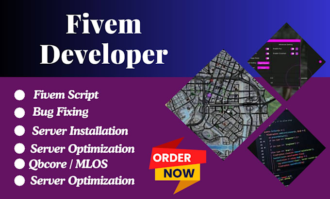 Be your fivem server developer, script, map, or fivem mol by Tayab ...