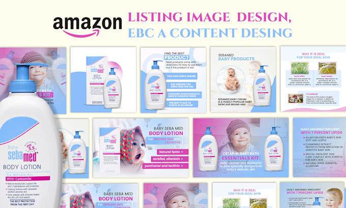 creative listing images, amazon ebc and infographic designs