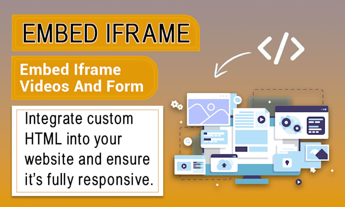 create and add custom html code, embed video, iframe and form in your website