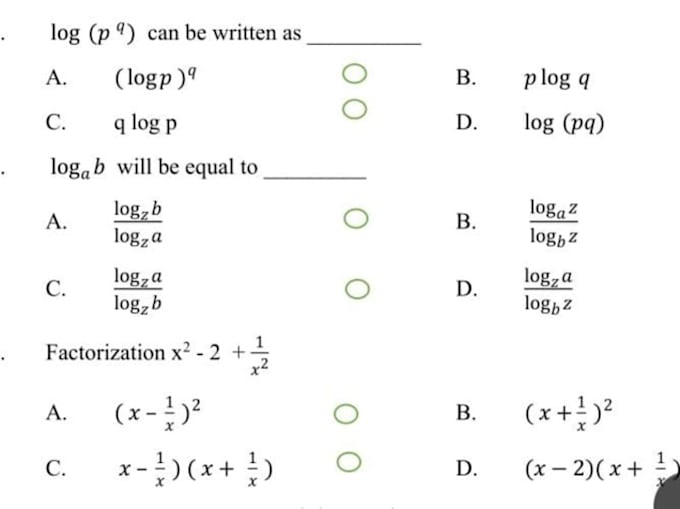 paper typing, article, mathematical equations and make worksheets