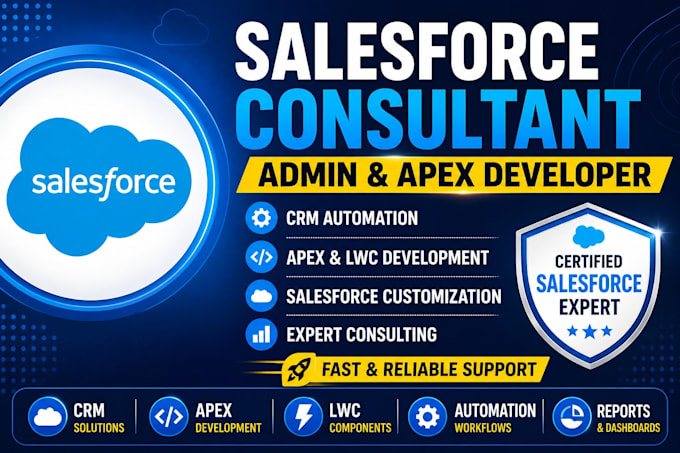 be your salesforce consultant, admin and apex developer expert