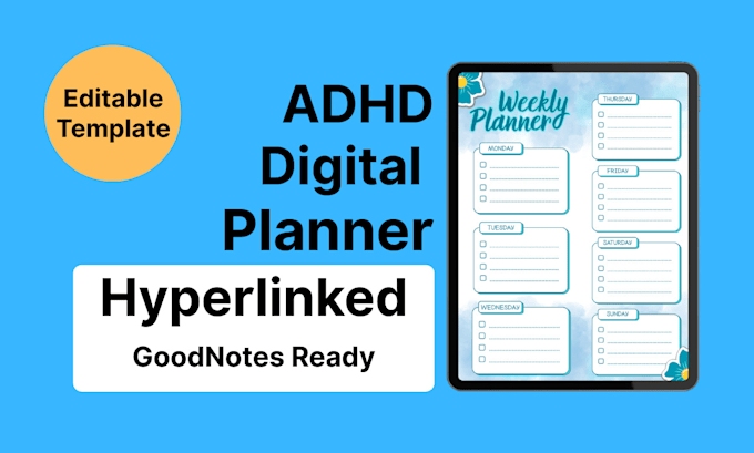 design workbook , adhd planner and ebook in canva